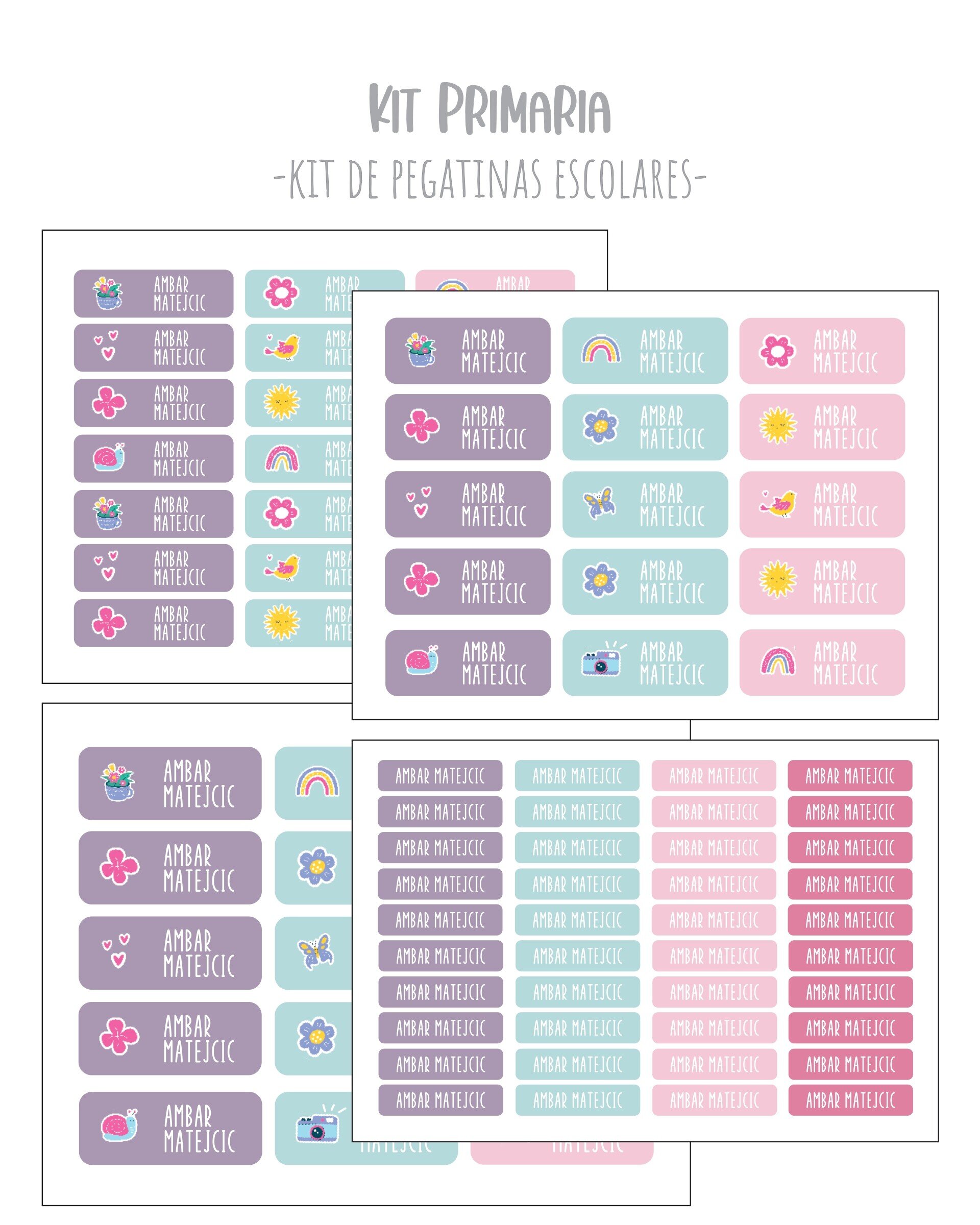 Kit pegatinas escolares PRIMARIA - 3