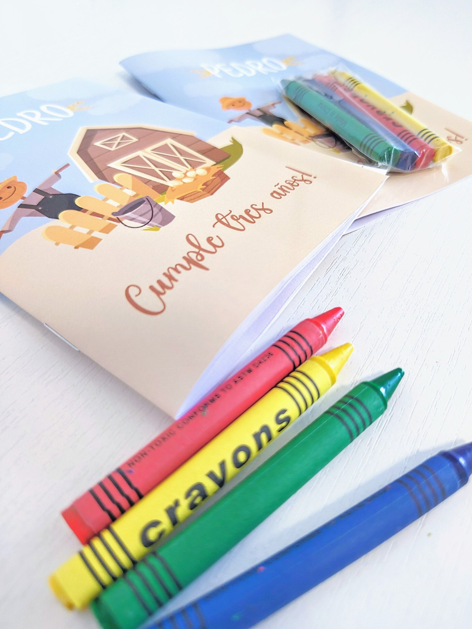 Libritos para colorear + ceras - 4